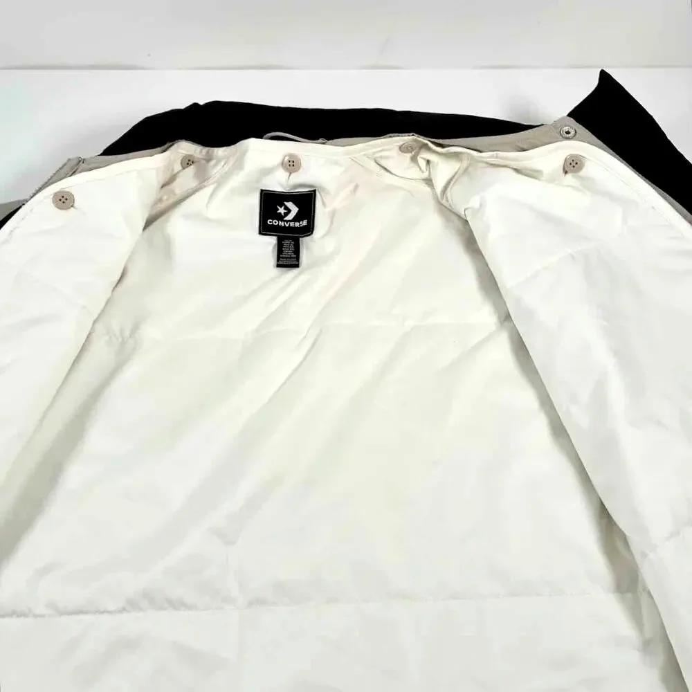 Converse Women's Tan with Black Trim 3-in-1 Adjustable Trench Coat - Size XL
